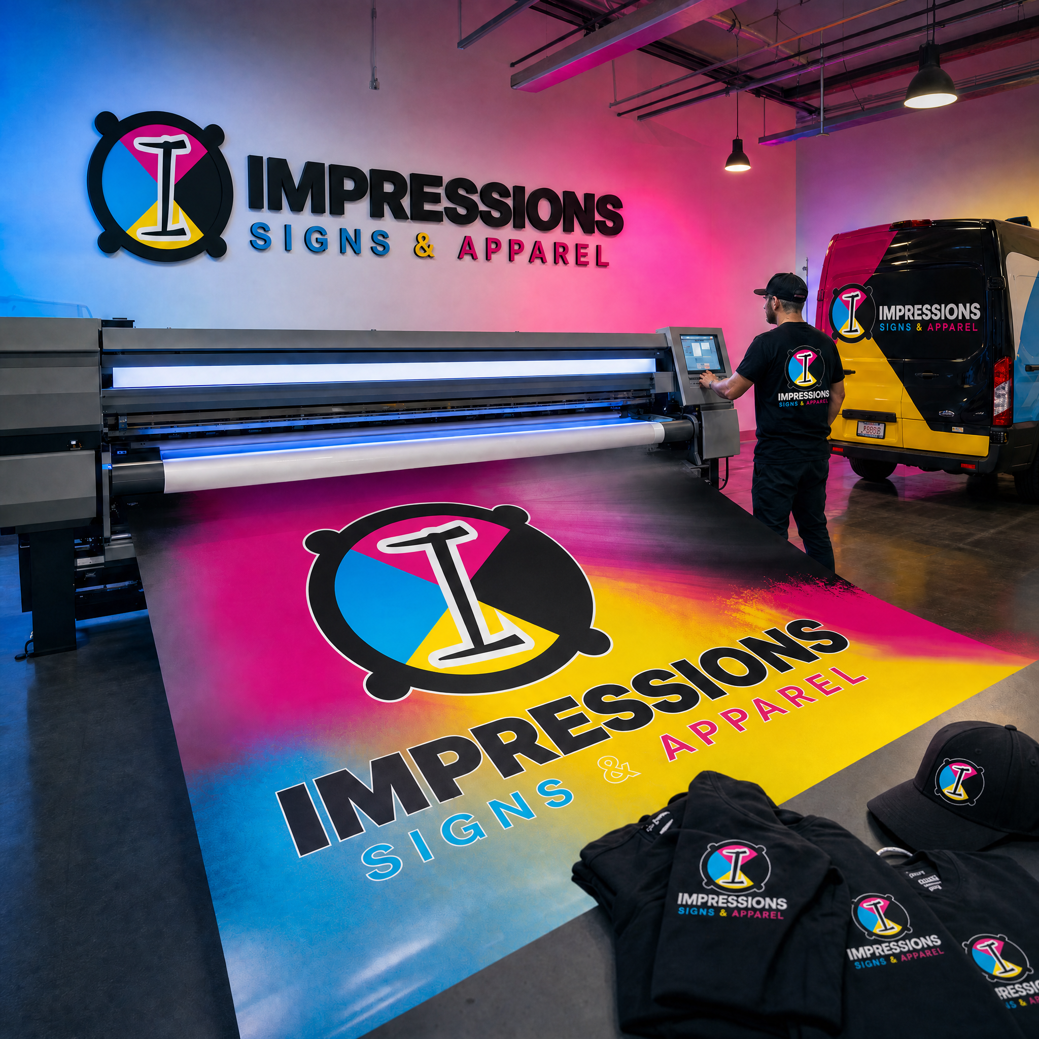 Impressions Signs and Apparel production studio