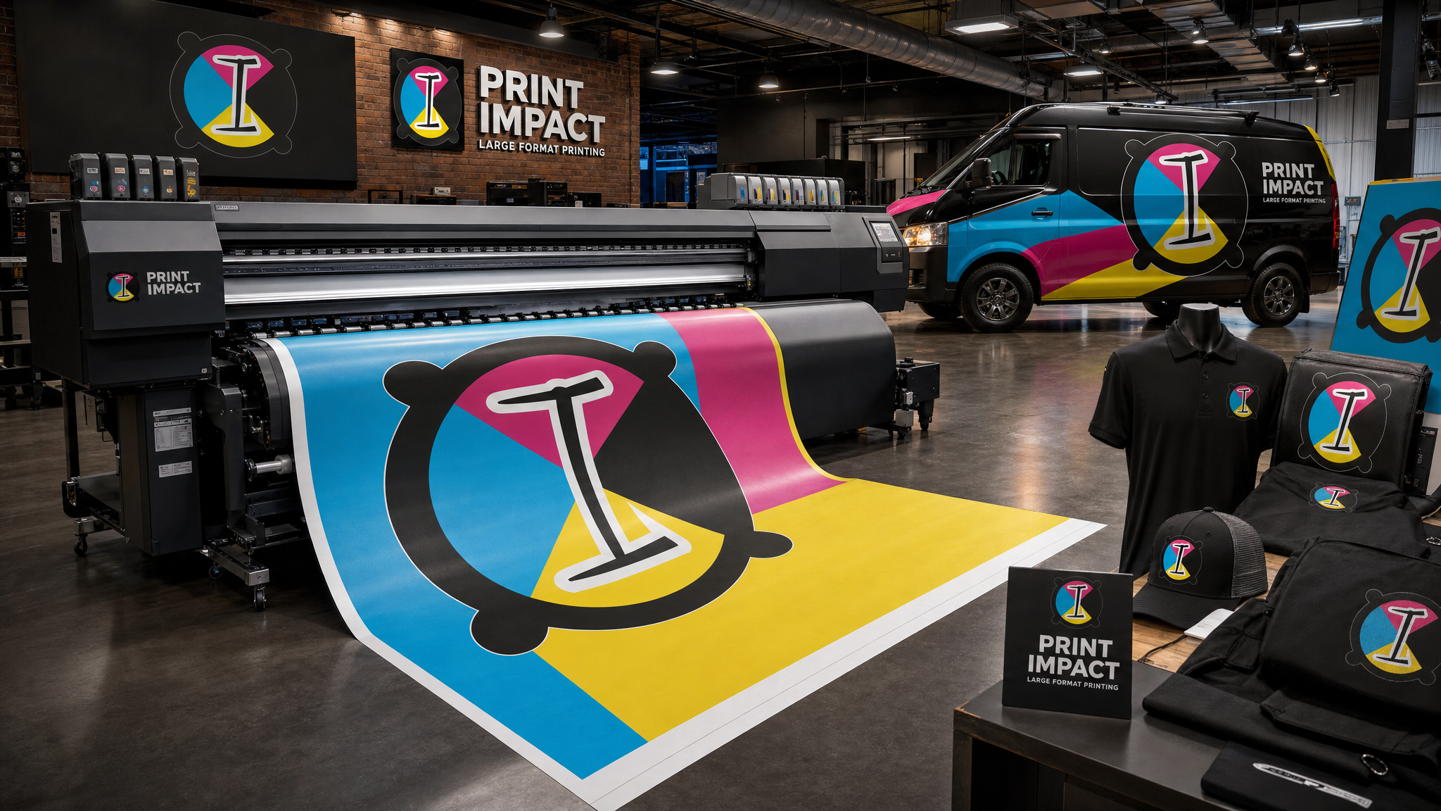 Custom banner printing by Impressions Signs & Apparel